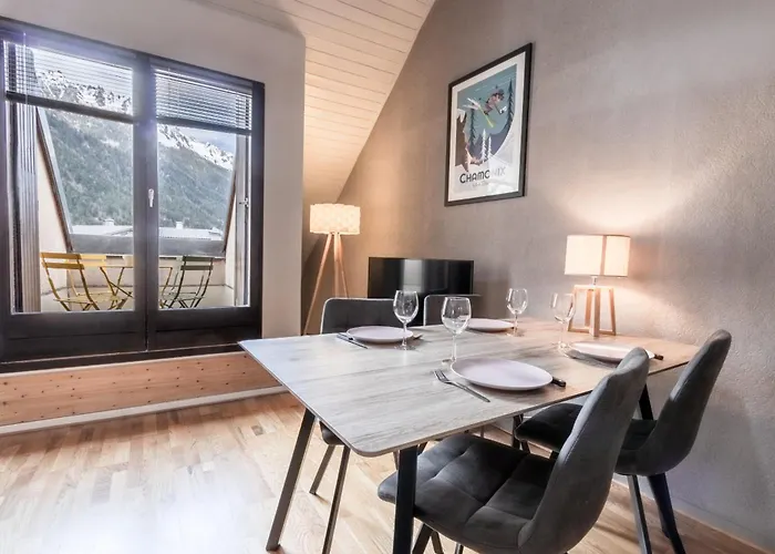 Triplex - Hypercentre - Balcon Avec Vue Montagnes Chamonix
